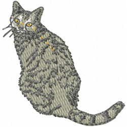 Cats Embroidery Design 1